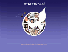 Tablet Screenshot of activeforpeace.org